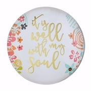 Heartfelt 146362 It is Well Magnet Christian Verse - 1.5 in. Dia.Pack of 2