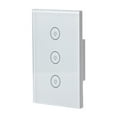 thumbnail image 1 of axGear Wireless Smart Wall Touch Switch 3 Gang Light Switch WiFi Remote Control Switch, 1 of 6