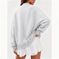thumbnail image 5 of Enjoytime Fall Sweatshirts for Women Long Sleeve Solid Color Pullover Tops Winter Comfy Casual Mock Neck Sweatshirt, 5 of 7