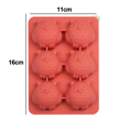 thumbnail image 2 of Molde de silicona para cubitos de hielo - Rojo coral - Búho MFZFUKR CPB-US-CJZ227-7, 2 of 5