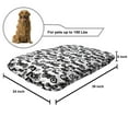 thumbnail image 2 of Motorcycle Pet Bed, Retro Chopper Pattern Monochrome Motorbike Design Adventure Cruising Theme, Chew Resistant Pad for Dogs and Cats Cushion with Removable Cover, 24" x 39", Black White, by Ambesonne, 2 of 4