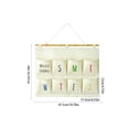 thumbnail image 3 of Classroom Pocket Chart for Cell Phones Calculators Over The Door Hanging Closet Underwear Sock Jewelry Organizer Holder 8 Pockets, 3 of 7