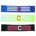 thumbnail image 1 of 3 brazaletes de capitán de fútbol ajustables., 1 of 6