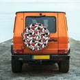 thumbnail image 4 of Haiem Spare Tire Cover , Wheel Cover with Cute Dog printed, Camper Spare Tire Cover Fit for Jeep Wrangler Rv SUV Truck Travel Trailer-14 inch, 4 of 8