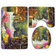 thumbnail image 1 of ABPHQTO Jardín de la naturaleza Juego de alfombras de baño de 3 piezas Alfombra de baño Alfombra de contorno y tapa de inodoro ABPHQTO Cont-CHAPPLE-29666, 1 of 2