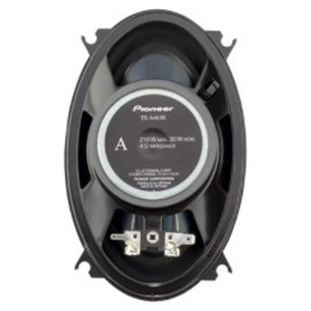 Pioneer - 4" x 6" - 3-way , 210 W Max Power, IMPP cone, 11mm Tweeter and 1-5/8" Midrange - Coaxial Speakers (pair) - BLUE