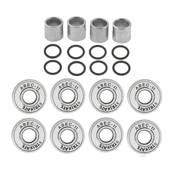 Paquete de 8 rodamientos para monopatín ABEC-11, patines de alta , patines en línea, juego de rodamientos para longboard - blanco Sunnimix Rodamiento de patineta