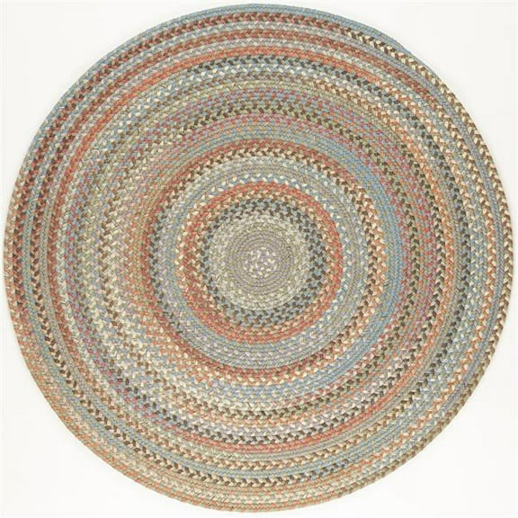Rhody Rug BH67R072X072 6 ft. Bar Harbor Seaweed Round Rug, Multi Color