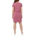 thumbnail image 2 of 32 Degrees Women's Soft Lux Ruched Waist 4-Way Stretch Mini Dress-Pink / XXL, 2 of 5