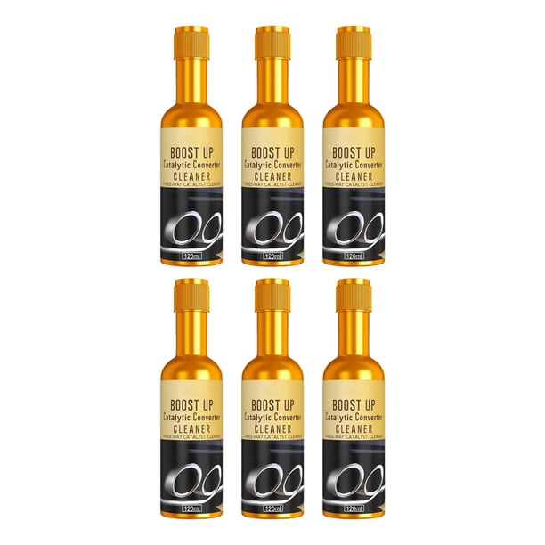 Limpiador catalítico - Aditivo de gasolina para automóviles de 120 ml para eliminación de depósitos de carbono y limpieza de gases de escape (paquete de 2/4/6/8)