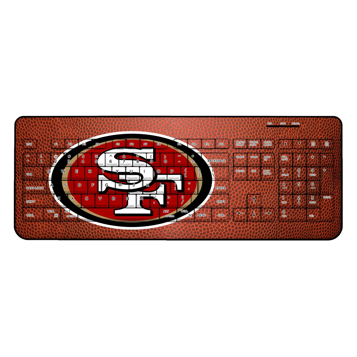 San Francisco 49ers Football Design Wireless Keyboard - Walmart.com