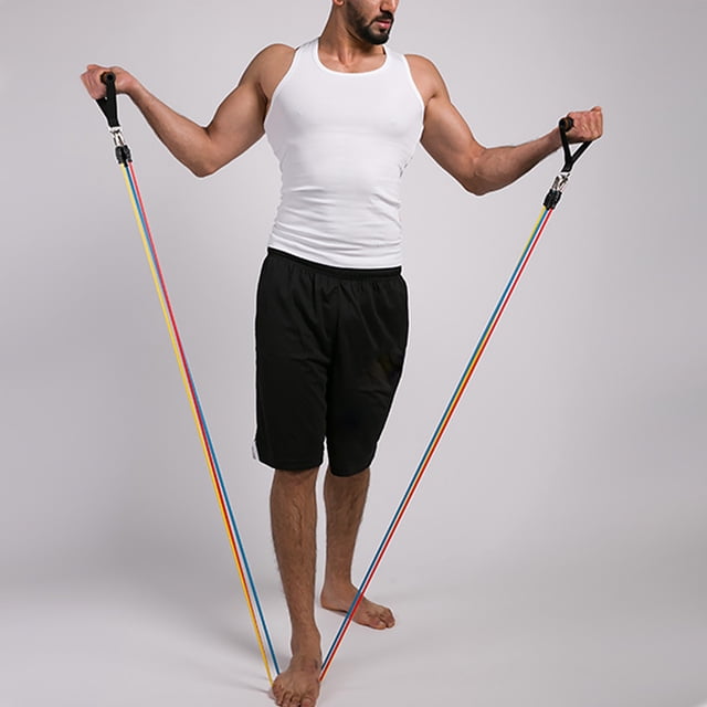 11 Pcs/set Resistance Rope Women Men Hand Leg stretch resistance rope Exerciser Muscle Strength Trainer Fitness Strap Cord