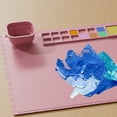 thumbnail image 3 of Bearachild Rejillas plegables, hoja artesanal resistente al calor, evitan salpicaduras de pintura, orificio de mezcla sin esfuerzo pinturas Púrpura, 3 of 6
