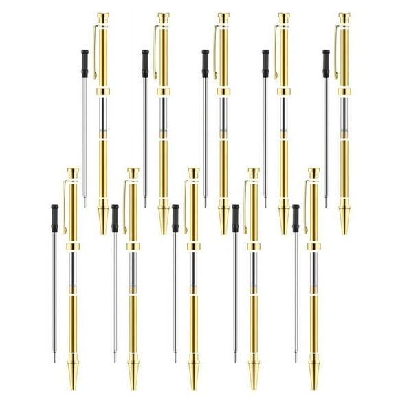 10 * pen turning tools Kits(The complete pen is an effect display)-Gold
