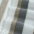 thumbnail image 4 of Nyx 6pc Soft Cotton Towel Set Striped White Beige By The Urban Port, 4 of 4