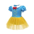 thumbnail image 4 of QEFJNO 3-18M Baby Girl Princess Dress Up Clothes Romper Dress + Headband Set Halloween Christmas Birthday Party, 4 of 9