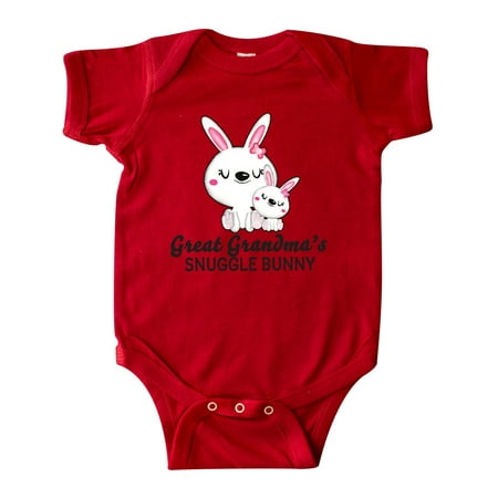 

Inktastic Great Grandmas Snuggle Bunny Easter Gift Baby Girl Bodysuit