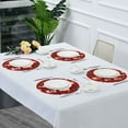 thumbnail image 5 of 15.4" Round Placemat Set of 1 Polyester Fabric Place Mats Non-Slip Dining Kitchen Table Mats for Kitchen Party Decor Cute Christmas Animals, 5 of 5