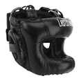 thumbnail image 3 of Casco de boxeo, kickboxing, transpirable, para entrenamiento de MMA, para hombres y mujeres, Muay Thai Negro, 3 of 7