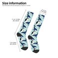 thumbnail image 2 of Honeii Penguins Whales Print Long Socks,Novelty Design Socks Gift for Men and Women,Crew Socks,Calf Socks, 2 of 6