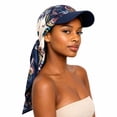 thumbnail image 5 of Satin Paisley Print Scarf Visor Hat, Breathable Polyester Sun Protection Head Wrap Cap Adjustable Outdoor Head Coverage for Women, 5 of 7