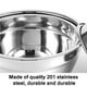 thumbnail image 3 of Naiovety Cuencos para mezclar de acero inoxidable, 5 uds., ensaladera doméstica multiusos con tapa, juego de cuencos de Metal anidados para cocinar, Mostrada Naiovety HA016133-00, 3 of 6