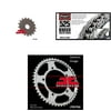 BIKEMASTER 525 BMXR Sealed Chain Natural, JT Front & Rear Sprocket Kit for Street SUZUKI GSX-R750 2000-2005