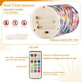 thumbnail image 5 of Yayeee Flameless Candles with Remote Flickering Battery Operated Multi Color Changing, Yellow Colorful Circles, 5 of 7