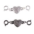 thumbnail image 2 of 2 Sets Rhinestone Corazón Latón Langosta Magnética Broches De Joyería Diy Hallazgo Sunnimix Cierres magnéticos, 2 of 8
