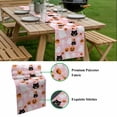 thumbnail image 5 of Halloween Pink Table Runner - 90 Inch Long, Kitchen Dining Table Runner Dresser Scarves, Black White Ghost Orange Skull Pumpkin Farmhouse Decor for Coffee Tables Wedding Party Banquet, 5 of 8