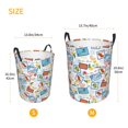 thumbnail image 3 of Cauagu Summer Stamp for Laundry Basket,Collapsible Organizer Basket for Storage Bin Toy Bins Gift Baskets Bedroom Clothes Children Nursery Hamper -Medium, 3 of 7