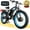 Black-Blue, variant on 5000W Peak Dual Motor Ebike, 60V 25AH Battery Electric Bike for Adults, AWD 21-Speed 45MPH Mountain Snow E-Bike with 24" x 4.0 Fat Tire, Long Range Mountain Dirt Bike for Off-Road Snow Sand