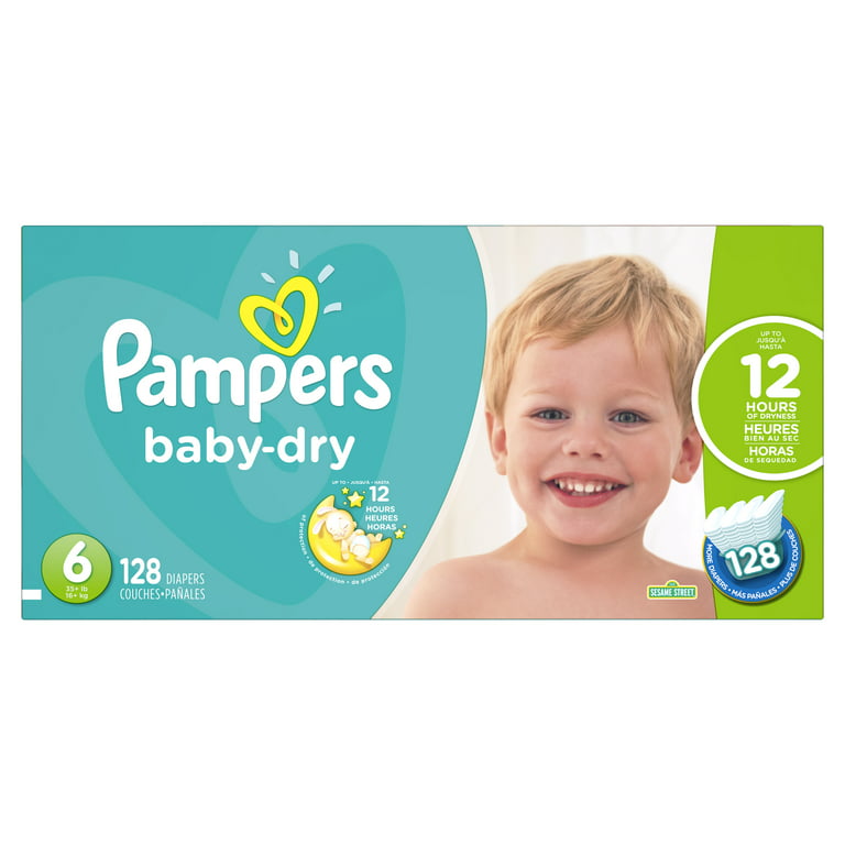 Couches Pampers Baby-Dry - Taille 6 (13-18kg) - 78 pièces Geef je