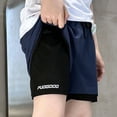 thumbnail image 6 of Fancifize 2 in 1 Sweat Shorts for Teen Boys Kids Elastic Waist Quickly Dry Workout Athletic Short Pants Size 7-17, 6 of 7
