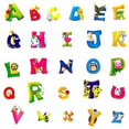thumbnail image 1 of ZAXARRA A-Z Alphabet Wall Sticker, Nursery Decor, Classroom Background Mural, 1 of 5