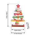 thumbnail image 3 of Fiudx Adorno para Árbol de Navidad, Elegante Diseño de Madera, Brillo de Ensueño, Accesorio para La Mesa Del Comedor, Complemento Festivo para La Sala de Estar, Ideal para Fiestas y Bodas, 18 X 10,5, 3 of 3
