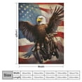 thumbnail image 4 of ONETECH Bald Eagle Blanket American Bald Eagle Gifts for Girls Boys Bald Eagle Throw Blanket for Winter Couch Sofa Bed Soft Warm Flannel for Kids Adults, 4 of 6