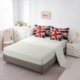 thumbnail image 3 of Manfei Vintage Union Jack 7-Piece Twin Bedding,Red White Navy Bedding Comforter Set,Light Gray Reversible, 3 of 7