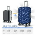 thumbnail image 6 of Daiia Nautical Anchors Luggage Cover, Thickened Washable Travel Luggage Covers, Elastic Unique Baggage Covers for 18-20 inch Luggage-X-Large, 6 of 9