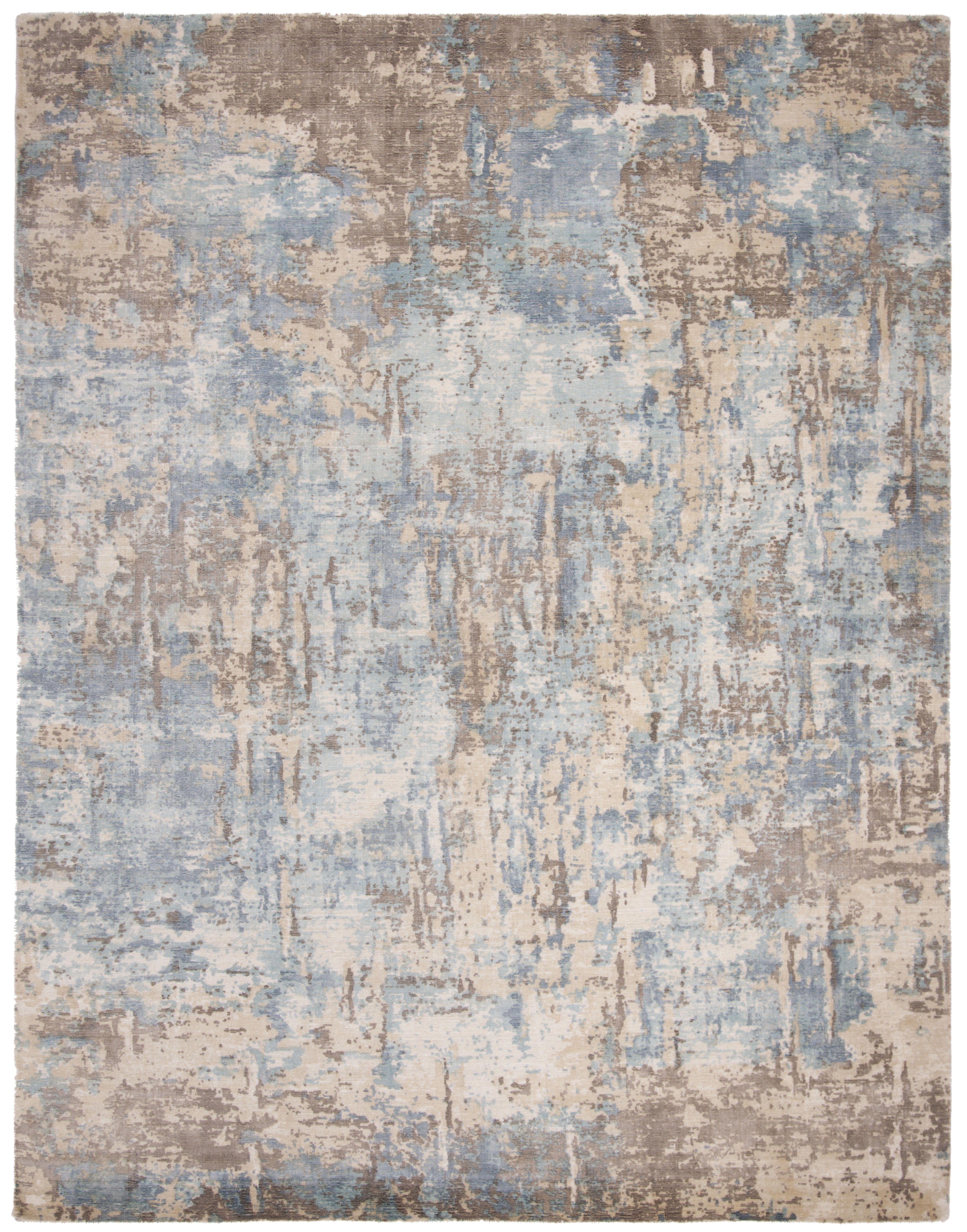 SAFAVIEH Mirage Natalee Vintage Abstract Area Rug, Blue/Taupe, 8' x 10