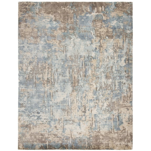 SAFAVIEH Mirage Natalee Vintage Abstract Area Rug, Blue/Taupe, 8' x 10'