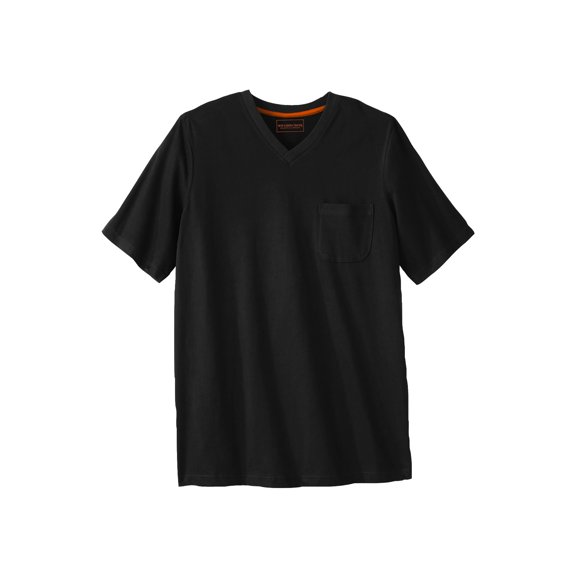 Boulder Creek By Kingsize Men's Big & Tall  Heavyweight Pocket V-Neck Tee