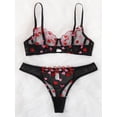 thumbnail image 3 of LovelyWholesale Women's See-through Floral Decor Secret Set, 3 of 4