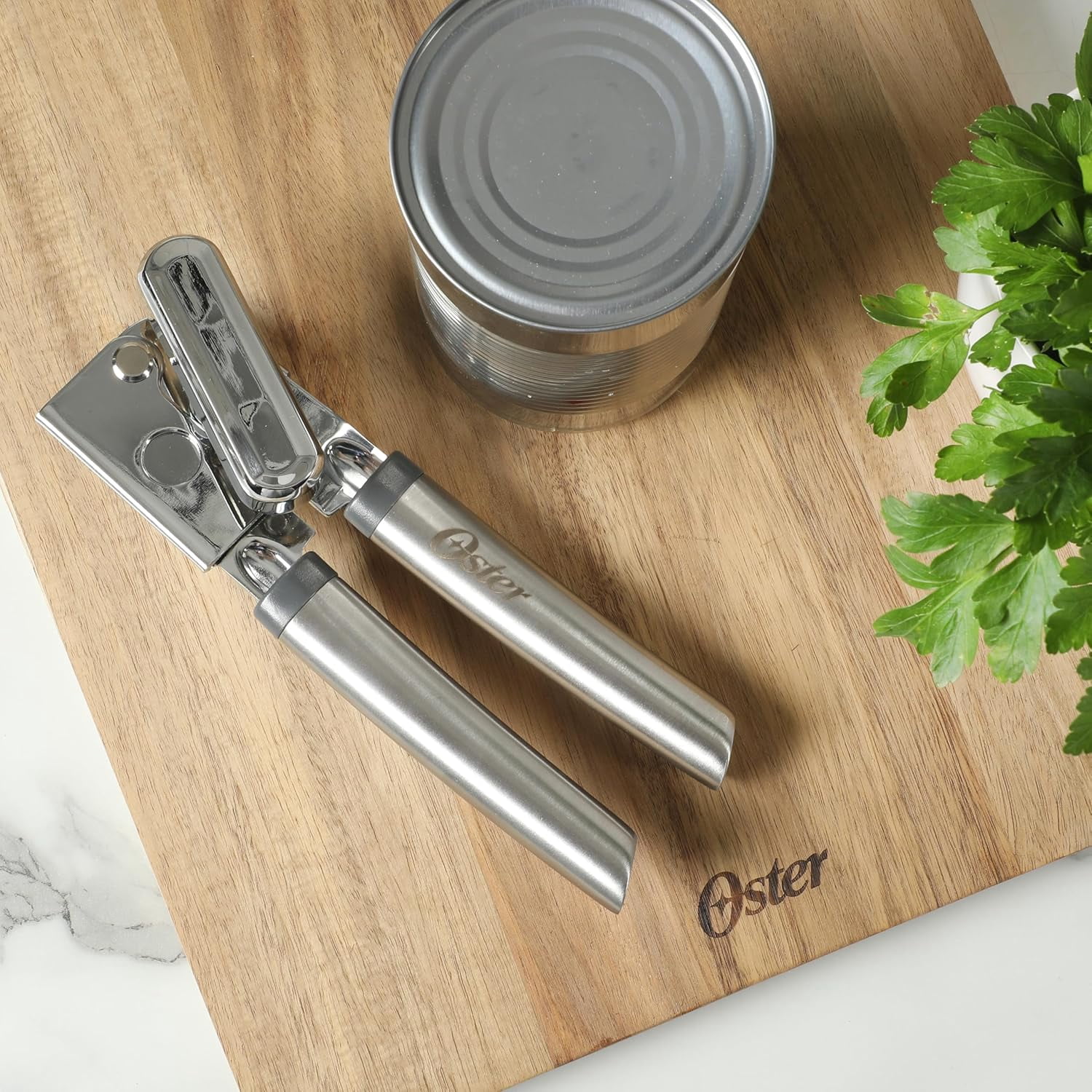 JJEAN-Chadswyck 8\u201d Can Opener, Stainless Steel Manual Can Opener with Soft Grip Handles, Smooth Edge Cutting, Dishwasher Safe