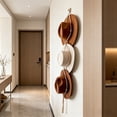 thumbnail image 4 of Colgador de sombreros de macramé estilo bohemio | Perchero de pared con borla de algodón tejido a mano | Organizador de sombreros para sombreros de vaquero y fedoras, 4 of 6