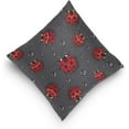 thumbnail image 5 of Red Ladybugs Pillow Covers 20 x 20 Inch Square Decor Giftsative Throw Pillow Covers Cushion Case for Sofa Couch Home Farmhouse Decor Gifts, 5 of 7