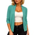 thumbnail image 3 of OGLCCG Cardigan for Women Long Sleeve Open Front Cardigan Sweater Casual Soft Knit Coat S-3XL, 3 of 8