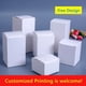 thumbnail image 1 of Caja de regalo pequeña blanca, embalaje de cartón de 350G, paquetes cuadrados de papel en blanco, varios tamaños, venta al por mayor, 50 unidades por lote, 1 of 3