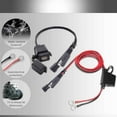 thumbnail image 4 of Adaptador de cable SAE a USB Speravity a prueba de polvo y agua 2.1A rojo y Negro, 4 of 5