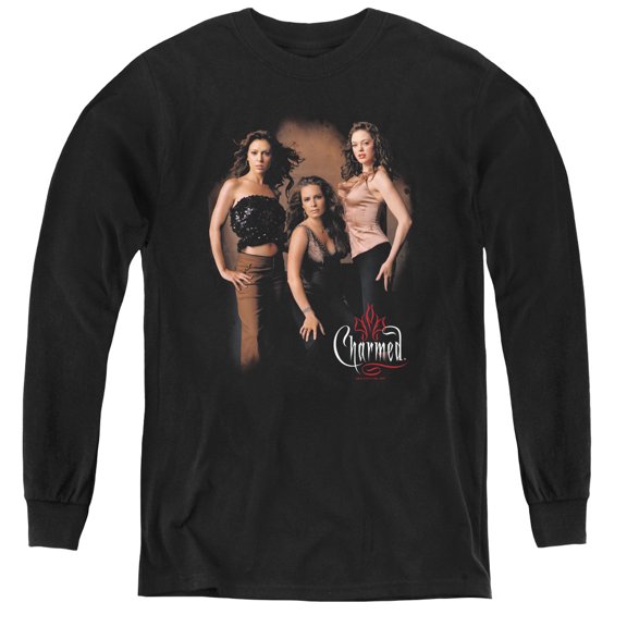 Charmed - Three Hot Witches - Youth Long Sleeve Shirt - X-Large